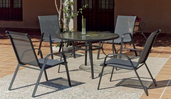 conjunto de comedor para terraza