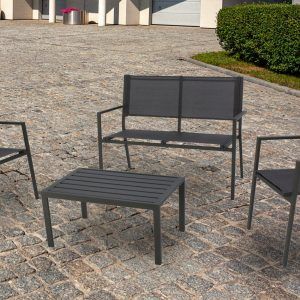 Conjunto para jardín de aluminio Merlín