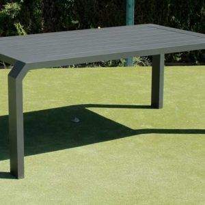 Mesa para terraza de aluminio con diseño moderno Zafiro