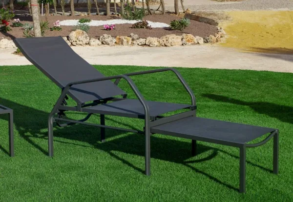 Cama de aluminio con pie extraíble Siena
