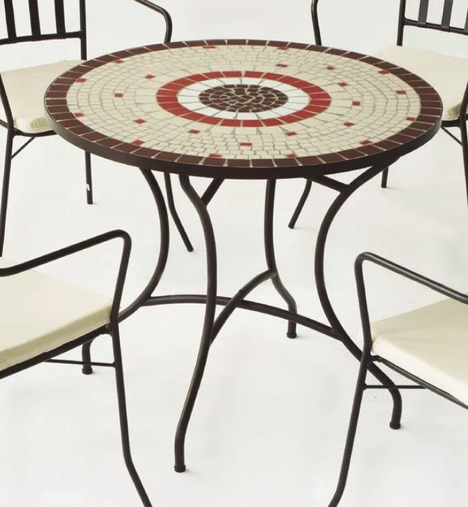 Mesa mosaico redonda 90 Malaya
