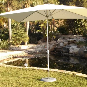 parasol de aluminio Heritage blanco