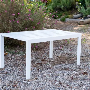 Mesa baja de aluminio exterior modelo Basic