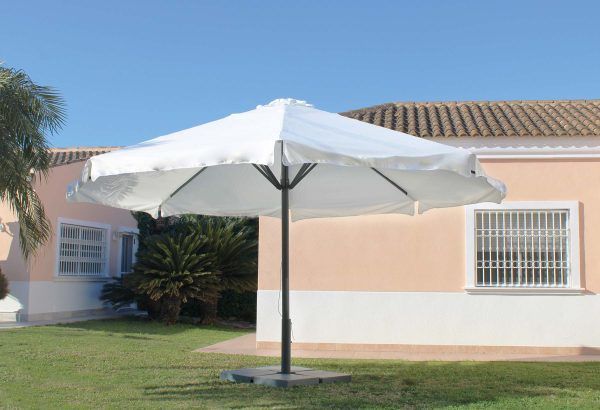 Parasol grande redondo de aluminio Samson