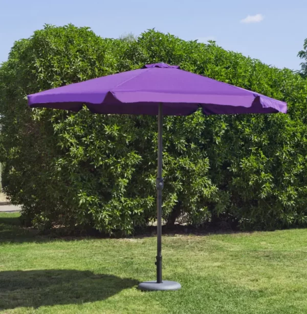 parasol jardin aluminio lona purpura caracas