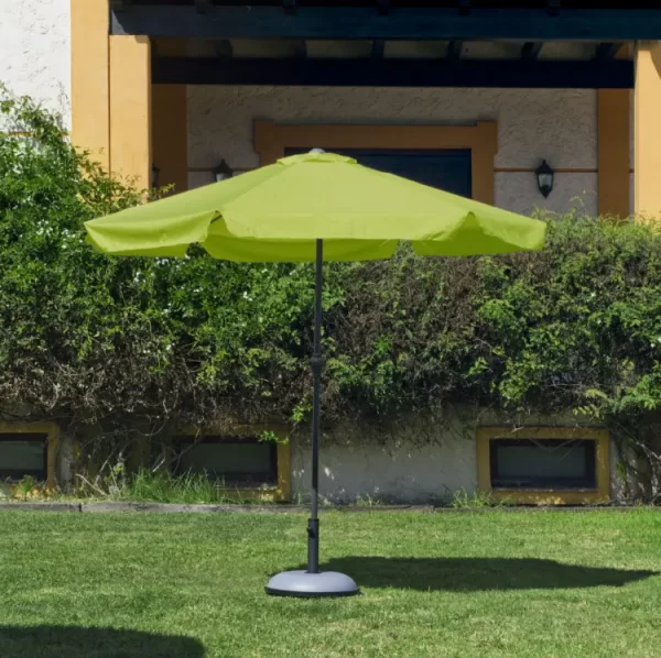 parasol jardin aluminio lona pistacho caracas