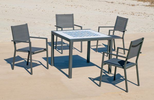 Conjunto comedor para exterior Góndola - Córcega 90/4