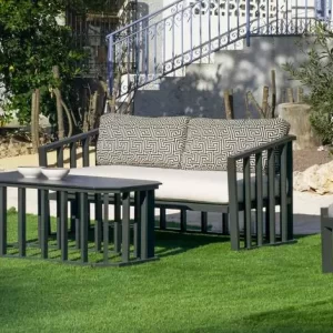 Conjunto de jardín gran confort en aluminio Birmania 9