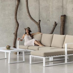 Set de sofá chaise longue para jardín Bolonia 38