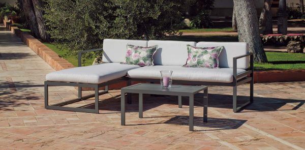 Conjunto chaiselongue jardín Chiara