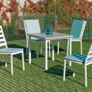 Silla de jardín apilable aluminio sin reposabrazos Graciela | Tienda online de muebles de jardín baratos