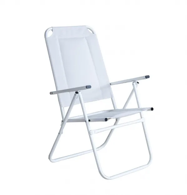 Tumbona playera de aluminio blanco Beocia Lux 280
