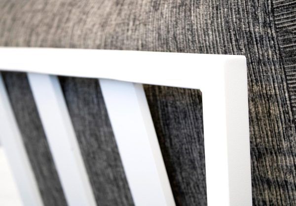 Detalle del Sillón jardín aluminio blanco Toscana