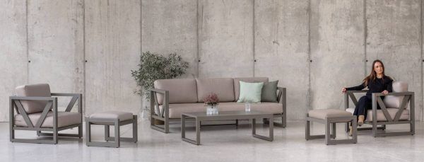 Conjunto de muebles de jardín de alta gama Ventus 8