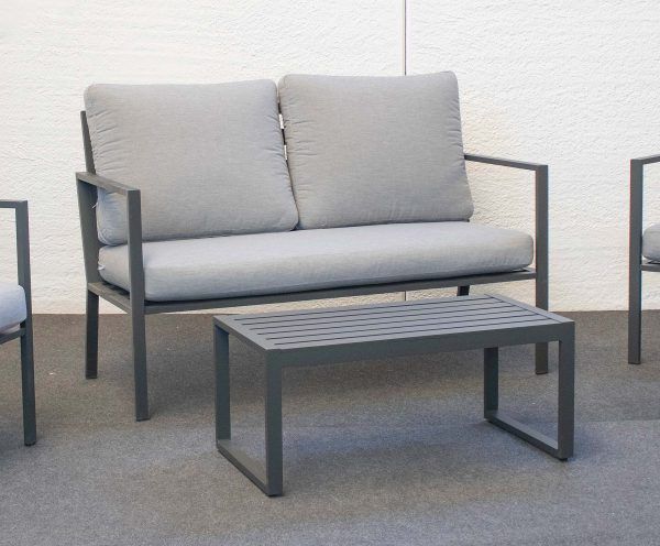 Sofá de aluminio duradero para terraza Kyoto