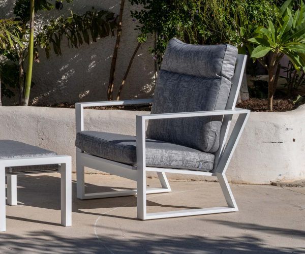 Sillón de jardín de lujo con respaldo alto Michigan