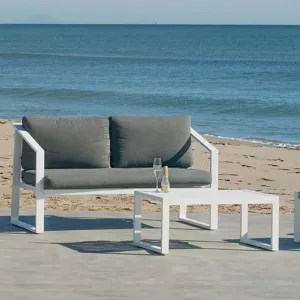 Conjunto sofá 2 plazas jardín de diseño minimalista Sadem