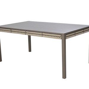 Mesa de diseño aluminio y cuerda trenzada Caracas