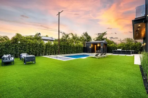 luxurious backyard with swimming pool at sunset 2025 02 10 06 40 57 utc 1 1