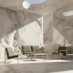 Conjunto de jardín de aluminio modelo Toscana 7