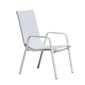 Silla con brazos de aluminio modelo Avalon