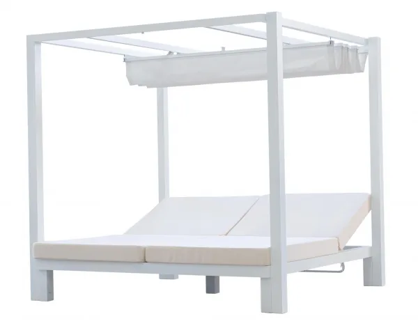 Detalle techo Cama balinesa con techo retráctil Oxaca