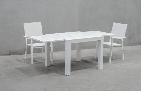 Mesa comedor extensible diseño italiano abierta Mantua