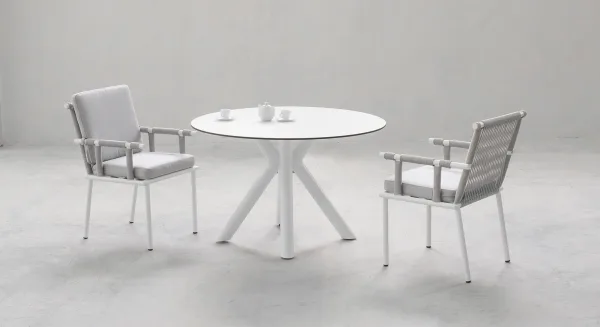 Mesa redonda 120 blanca Palawan