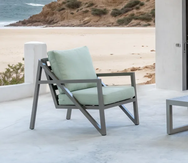 Sillón de aluminio de diseño premium para exteriores Albania