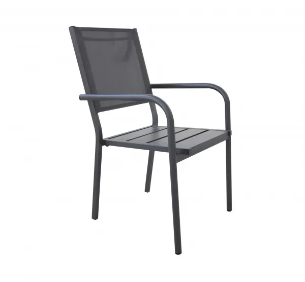 Silla de aluminio premium con respaldo Textilene Celina