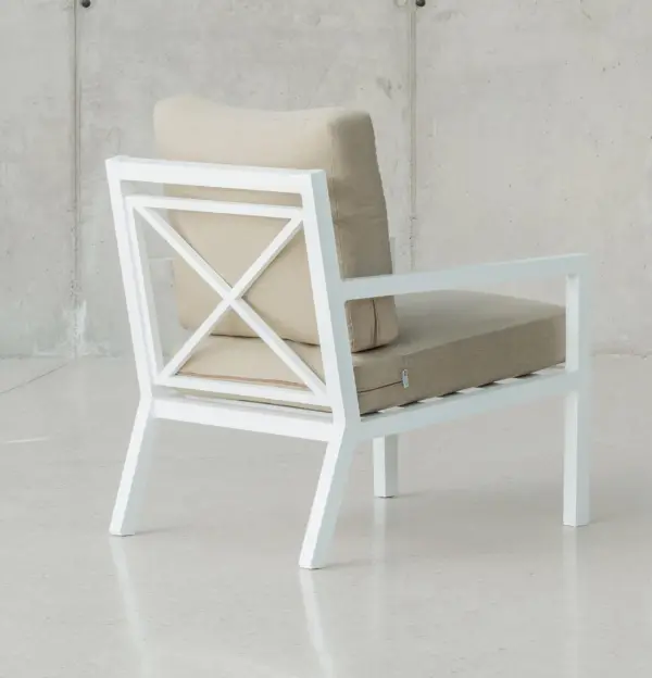 Vista trasera Sillón de diseño outdoor urbano Dounvil