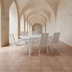 Comedor de exterior 6 plazas aluminio Versalia Avalon