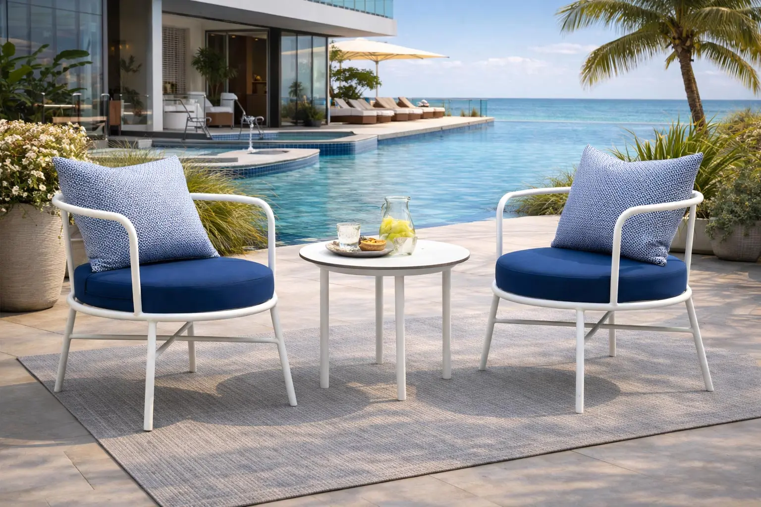 Conjunto sillones Art Deco Aluminio Premium Redondo Puma