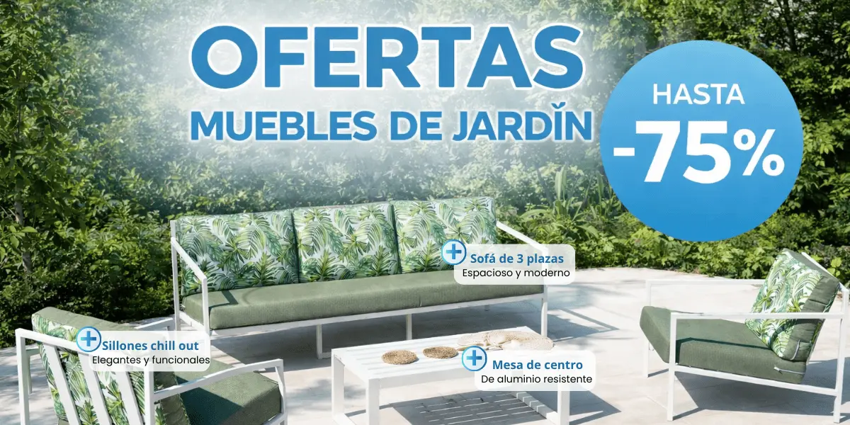 ofertas muebles de jardín