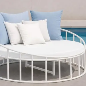 Cama balinesa redonda exterior diseño vanguardista Fortemar