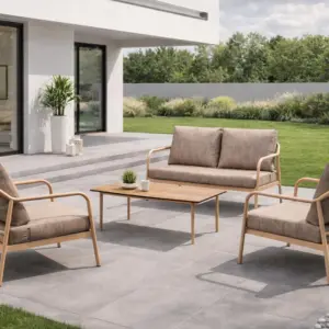 Conjunto de Sofá Exterior estilo Japandi Modelo Corinto