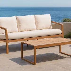 Sofá 3 plazas exterior brazos curvos Portofino 3