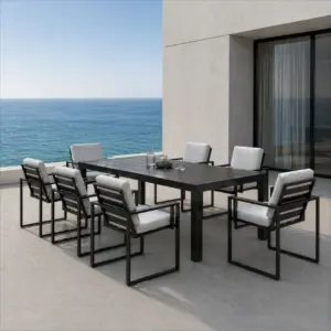 Set muebles de exterior diseño comedor Llaker