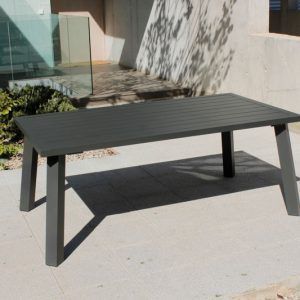 Mesa para jardín rectangular de aluminio Dalas