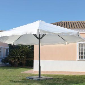 Parasol grande redondo de aluminio Samson