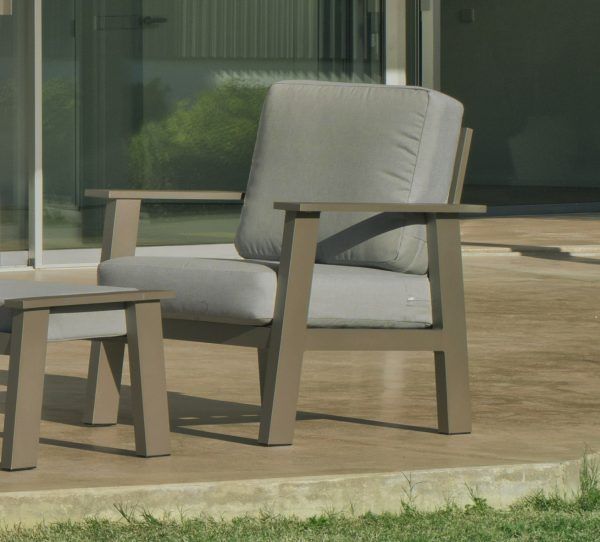 Sillón de patio con estructura de aluminio Eliat