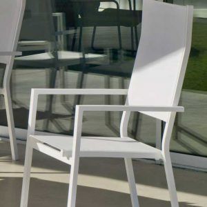 Silla con brazos de aluminio para exterior Janeiro 3